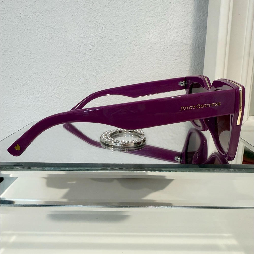 💜🕶️✨SOLD - Juicy Couture Purple & Gold Designer Sunglasses - Picture 7 of 9